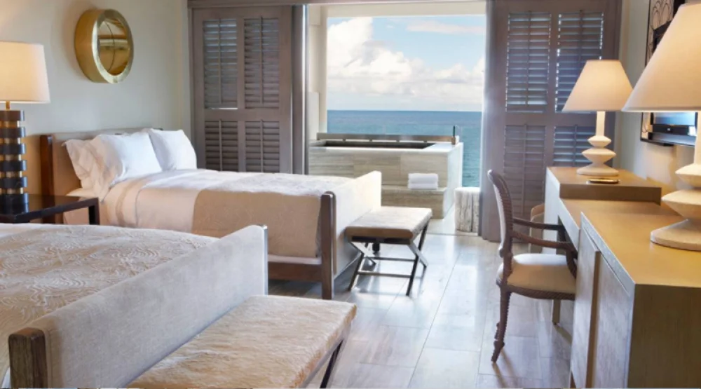 Three Bedroom Oceanfront Townhome Two Kings & Two Queen Beds at Four Seasons Resort & Residences Anguilla