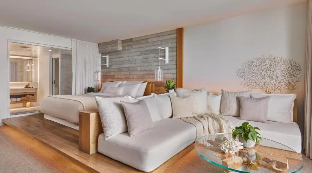 King Room with Balcony and Ocean View at 1 Hotel South Beach