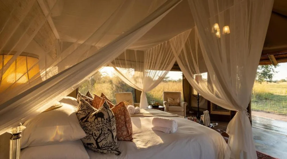 Luxury Tent with Two Game Drives in Private Game Reserve at Safari Plains