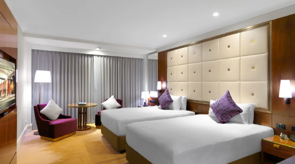 Deluxe Room with Two Double Beds and Balcony at Amora Hotel Jamison Sydney