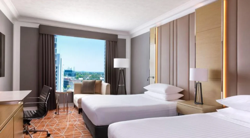 Guest Room, Two Double, City View at Brisbane Marriott