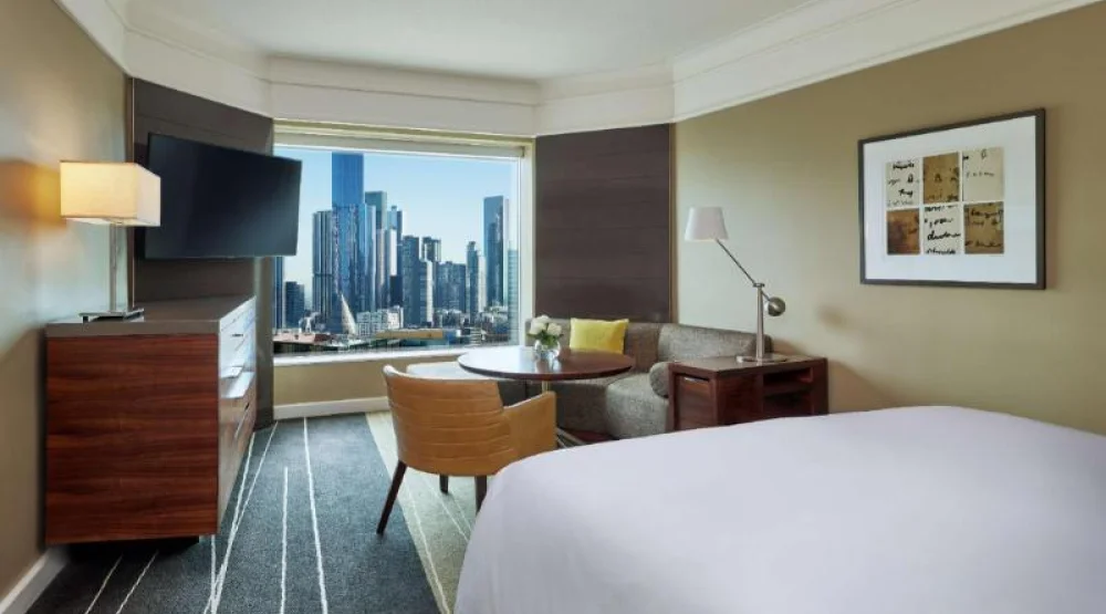 One King Bed with City View at Grand Hyatt Melbourne