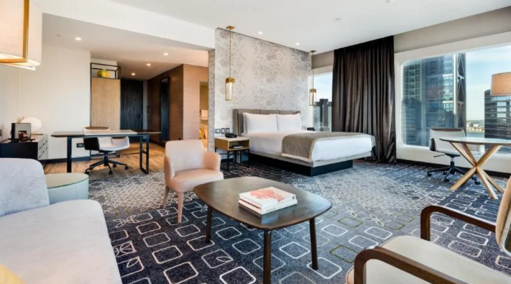 One King Junior Suite City View Club Lounge Access at InterContinental Perth City Centre