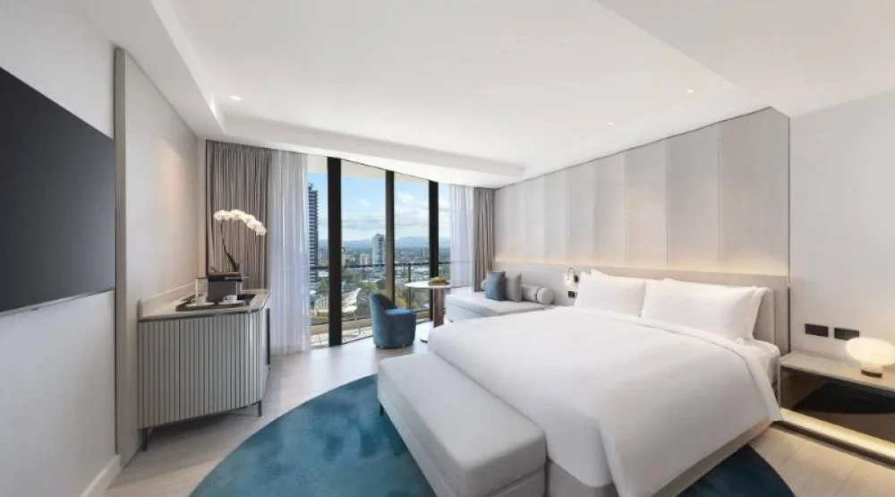 Accessible Guest Room, One Double, Mountain View, Roll-in Shower, Balcony at JW Marriott Gold Coast Resort & Spa