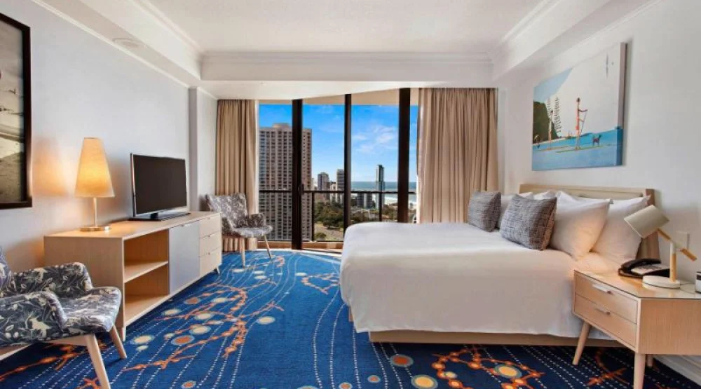 Two Bedroom Suite, Bedroom 1: King, Bedroom 2: King, Sofa Bed, Lagoon View, Balcony at Marriott Vacation Club At Surfers Paradise