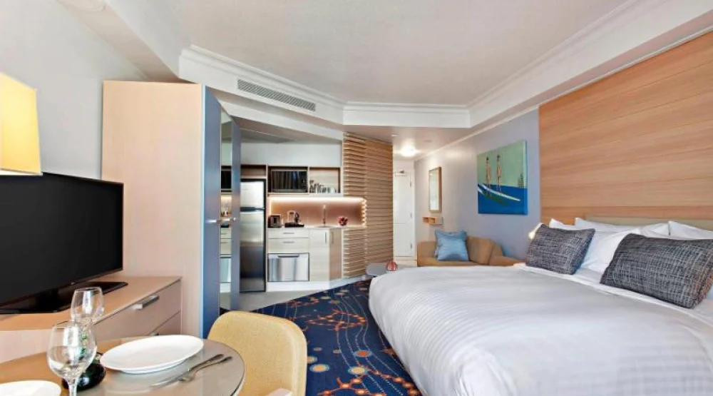 Two Bedroom Suite, Bedroom 1: King, Bedroom 2: King, Sofa Beds: 2, City View, Balcony at Marriott Vacation Club At Surfers Paradise