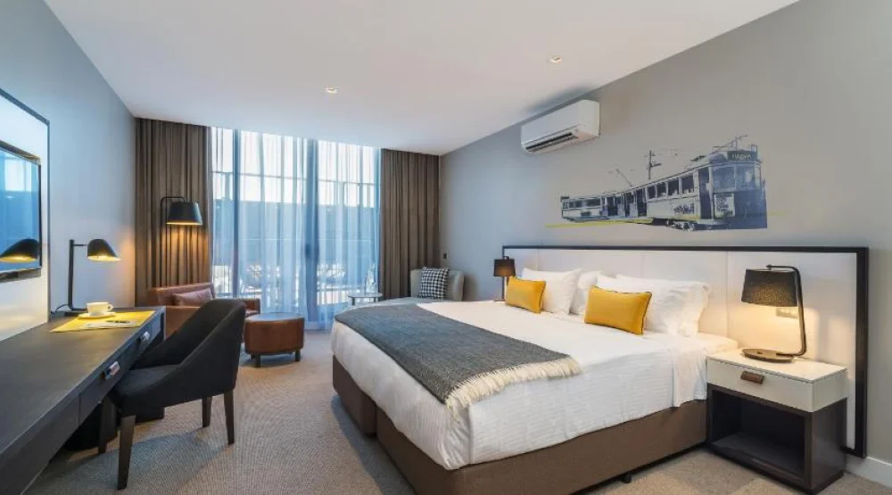 Two Bedroom Balcony at Peppers Docklands