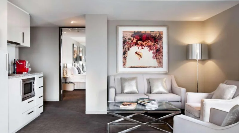 Two Bedroom Deluxe Balcony Suite at The Olsen Melbourne Art Series