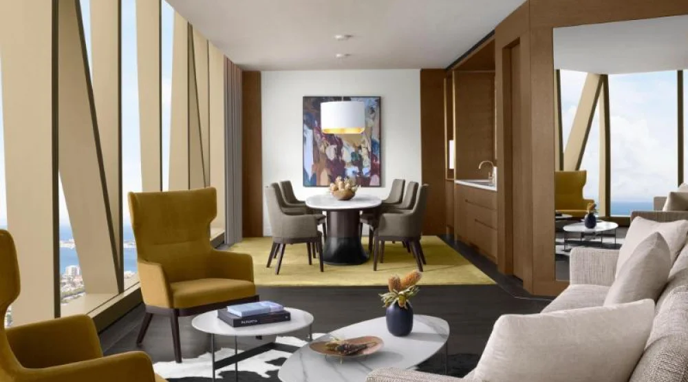 Yarra Suite, Club Lounge Access, One Bedroom Suite, One King, Bay View at The Ritz-Carlton Melbourne