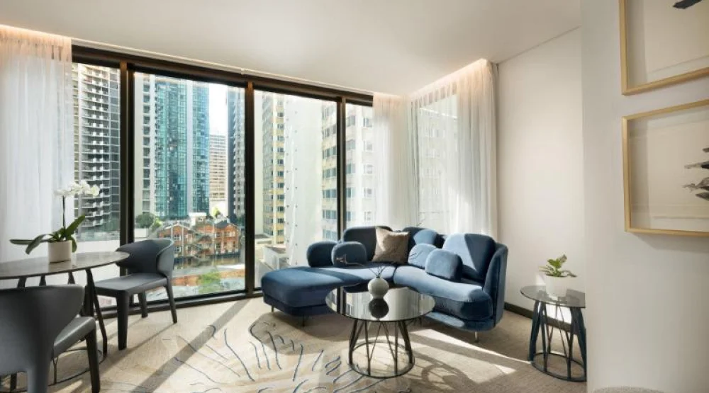 Renewal City View Suite, Club Lounge Access, One Bedroom Junior Suite, One King, City View, Balcony at The Westin Brisbane