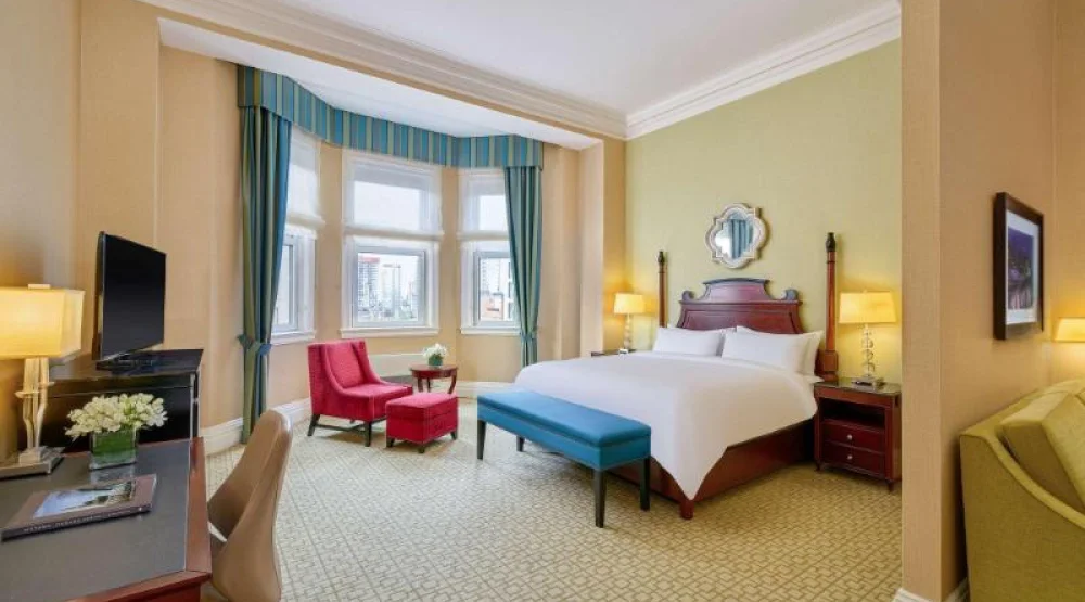 Deluxe One King Larger Room with Open Concept Sitting Area, City Or Courtyard Views at Fairmont Chateau Laurier
