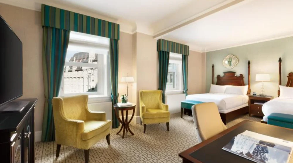 Deluxe Two Doubles Larger Room with Courtyard Views at Fairmont Chateau Laurier