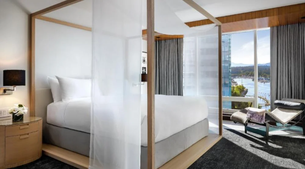 Signature Harbour View Suite One King, Best Stanley Park and Harbour Views, Two Bathrooms at Fairmont Pacific Rim