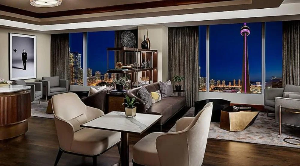 The Wellington Suite, Club Level, One Bedroom Vice Presidential Suite, One King, City View at The Ritz-Carlton Toronto