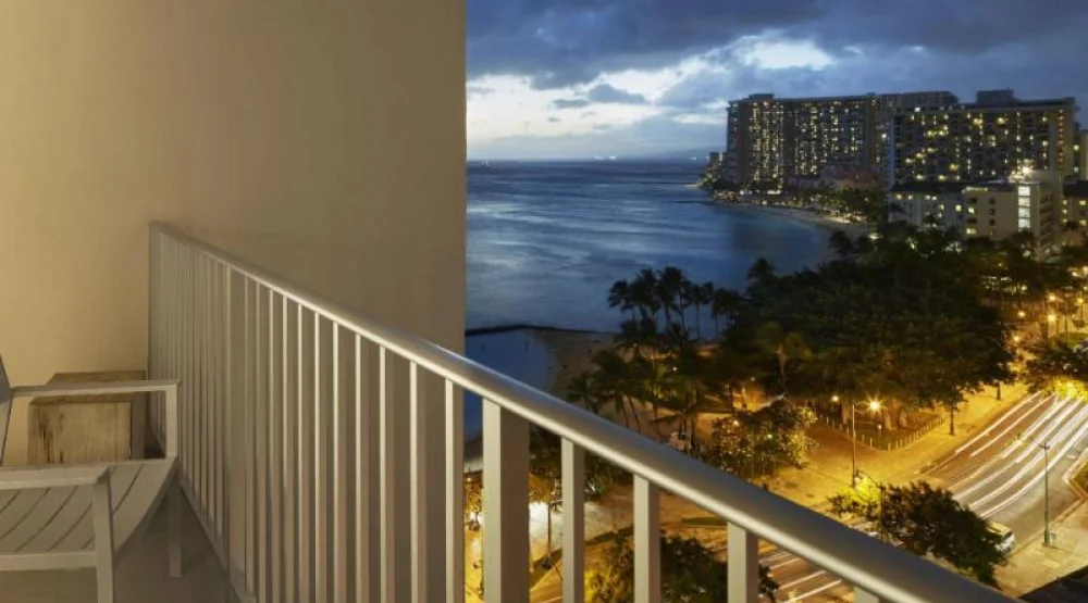 Partial Ocean View One King at Alohilani Resort Waikiki Beach