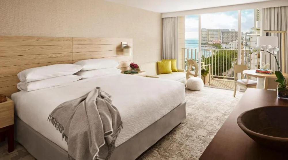 Ocean View One King at Alohilani Resort Waikiki Beach
