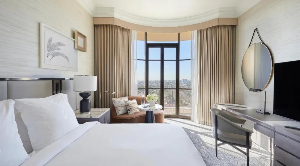 Signature Balcony Room with One King Bed at Beverly Wilshire A Four Seasons Hotel