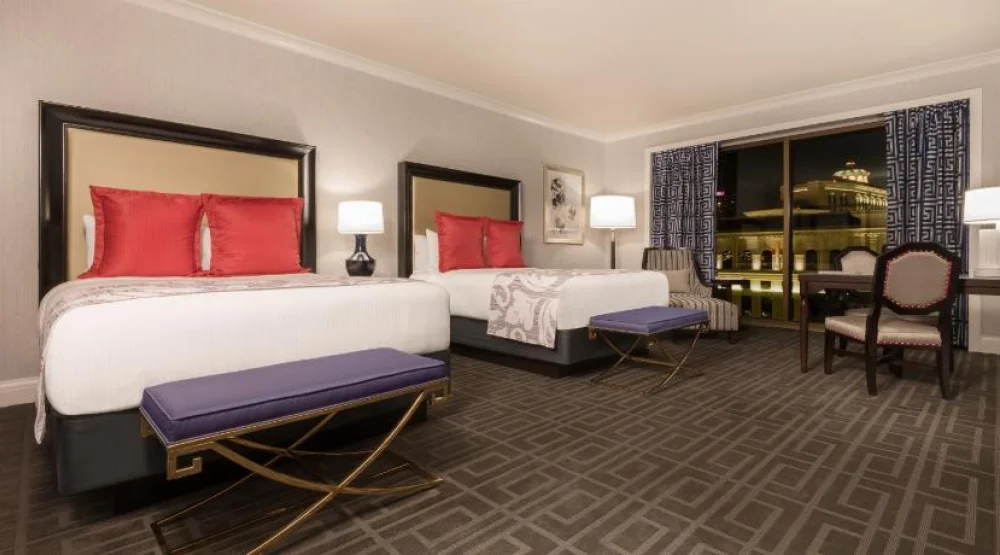 Palace Pool View Room Two Queens Non-smoking at Caesars Palace Hotel & Casino