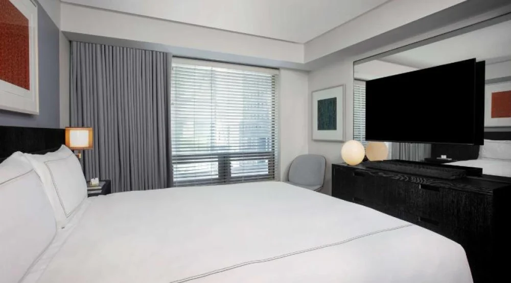 One King Executive Suite Accessible Roll in Shower at Conrad New York Downtown