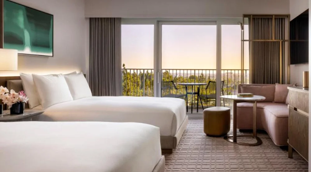 Deluxe Sunset View Two Double at Fairmont Century Plaza