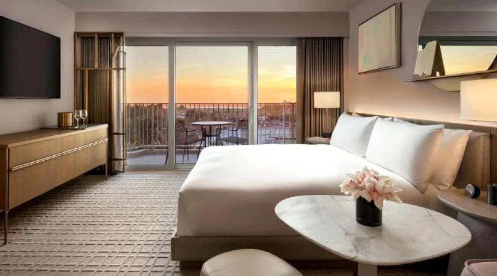 Deluxe Sunset View One King Mobility Hearing Accessible at Fairmont Century Plaza