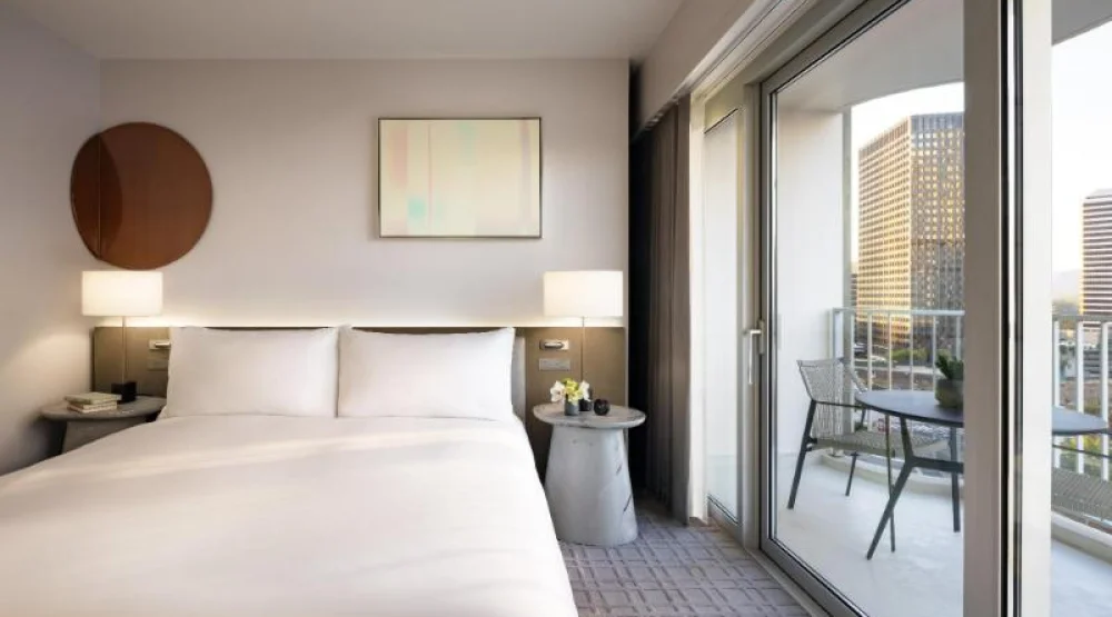 One Bedroom Suite One King Mobility Hearing Access at Fairmont Century Plaza