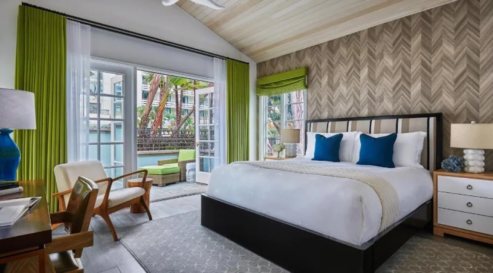 Signature Bungalow with One King Bed and Patio - Mobility Hearing Accessible/roll-in Shower at Fairmont Miramar Hotel & Bungalows