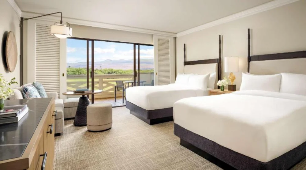 Deluxe Queen Room with Ocean View at Fairmont Orchid Hawaii