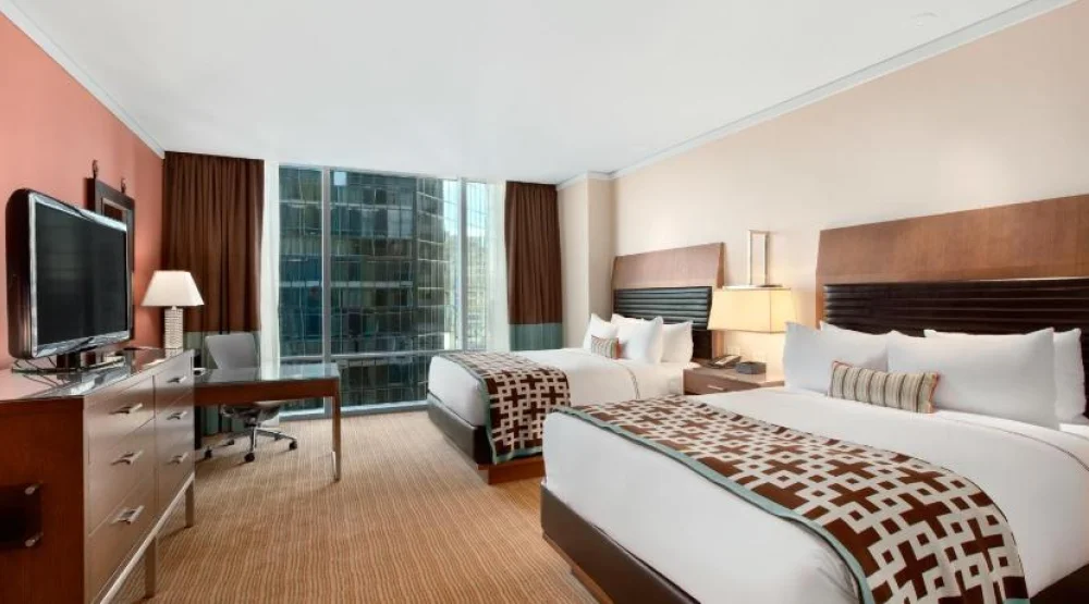 Deluxe Two Queen River Ballpark View at Fairmont Pittsburgh