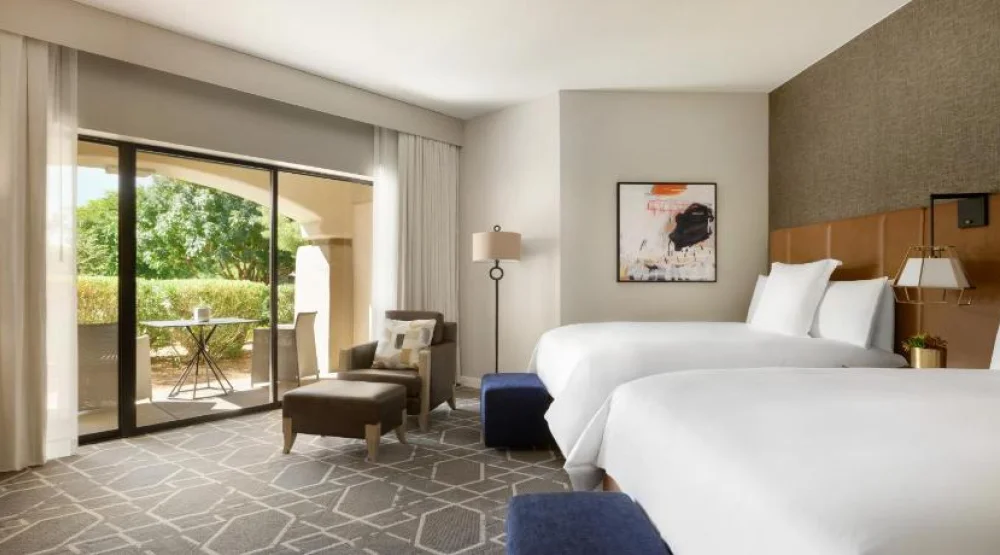 Deluxe Queen Room with Two Queen Beds and Patio Or Balcony - Pool View at Fairmont Scottsdale Princess