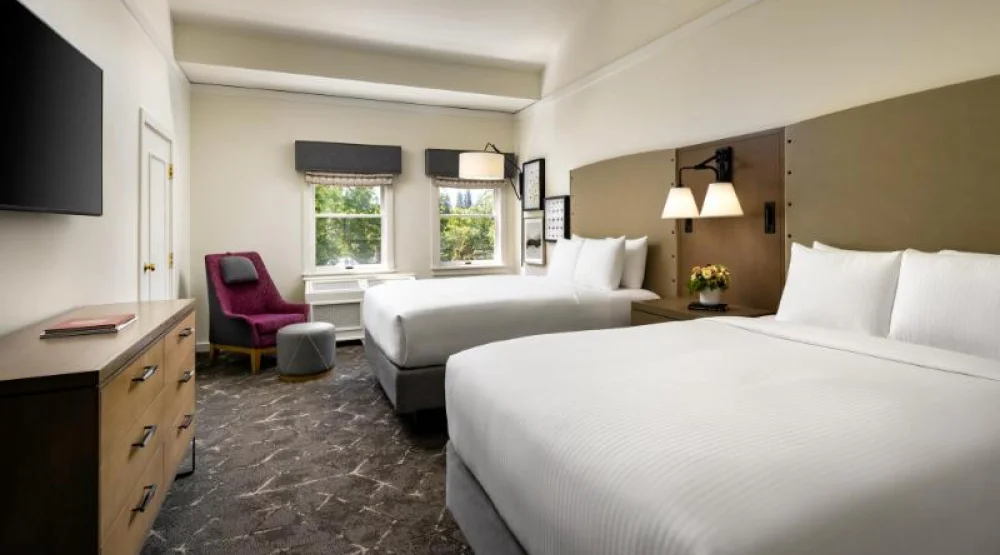 Deluxe Two Queen Ada Tub Grab Bars, 370 Sf,34 Sm, Garden Views at Fairmont Sonoma Mission Inn & Spa