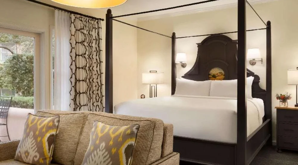 Vineyard Suite One King Patio, 500 Sf, 46 Sm, Jac Uzzi Tub, Fireplace, Sofabed, Garden Views at Fairmont Sonoma Mission Inn & Spa