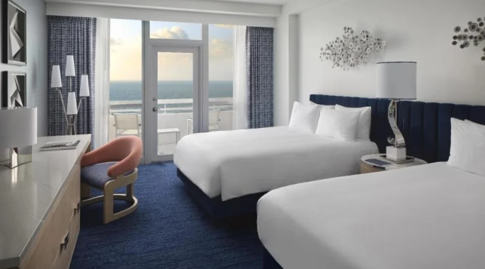 Oceanfront Balcony W/ Two Queen Beds at Fontainebleau Miami Beach