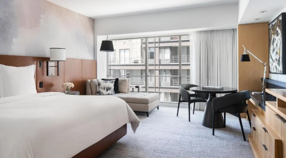 Partial Bay View Room with King Bed at Four Seasons Hotel Seattle