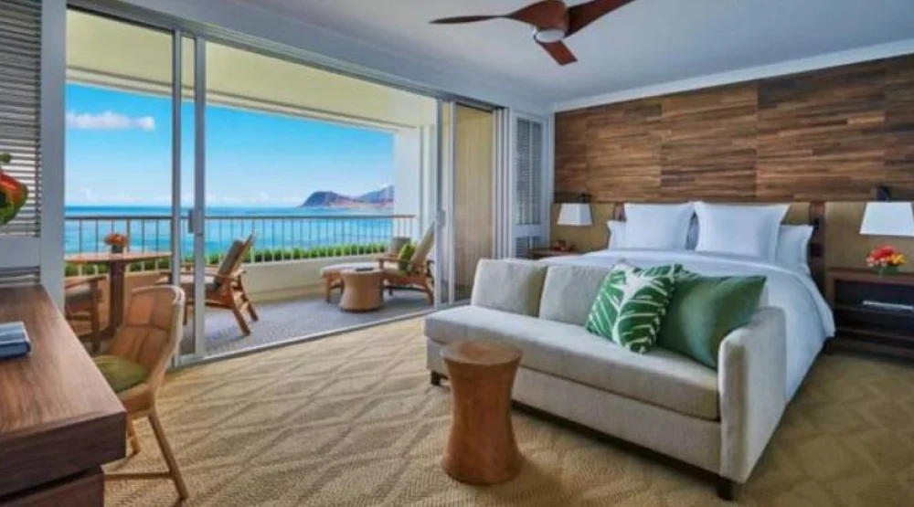 Oceanfront Room with King Bed at Four Seasons Resort Oahu at Ko Olina