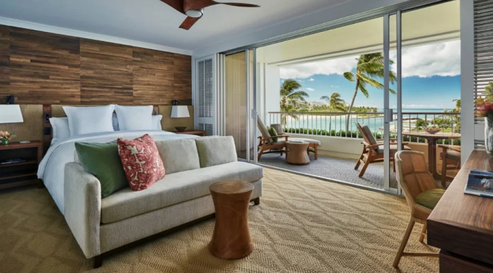 Partial Ocean View Room (2 Double Beds) at Four Seasons Resort Oahu at Ko Olina
