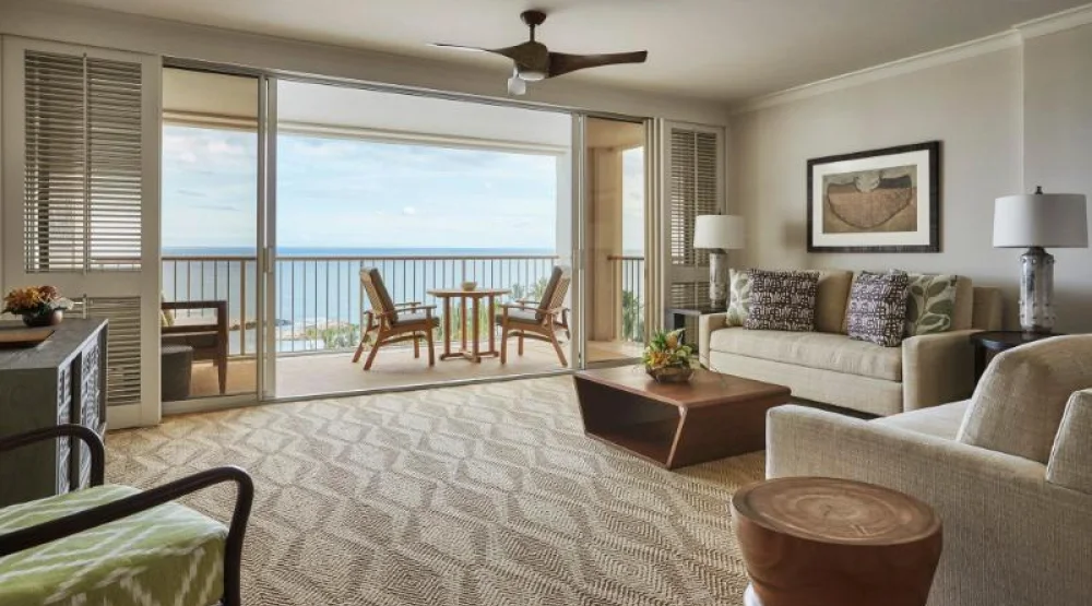 Ocean View One Bedroom Suite King Bed at Four Seasons Resort Oahu at Ko Olina