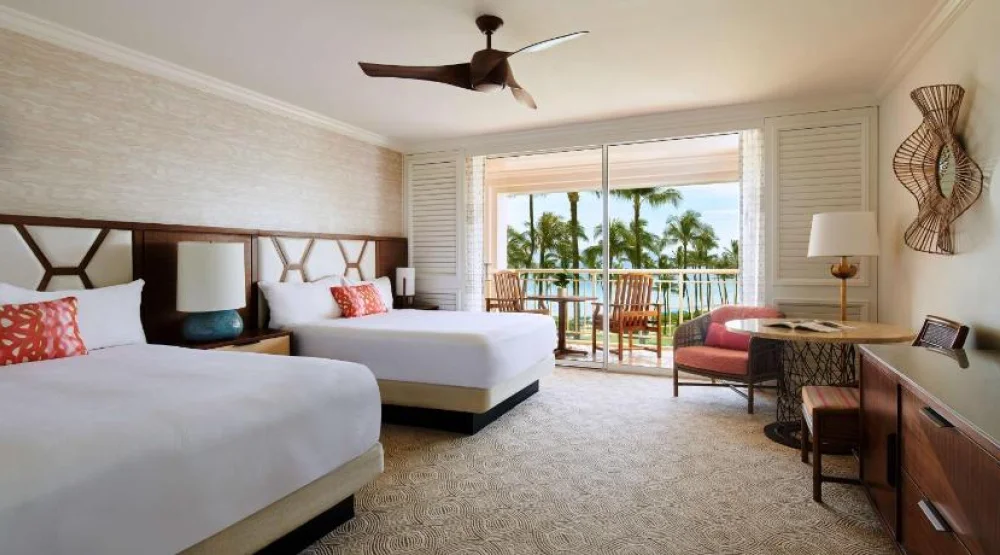 Two Queen Ocean Mobility Accessible with 3x3 Trnshwr at Grand Wailea Resort Hotel & Spa
