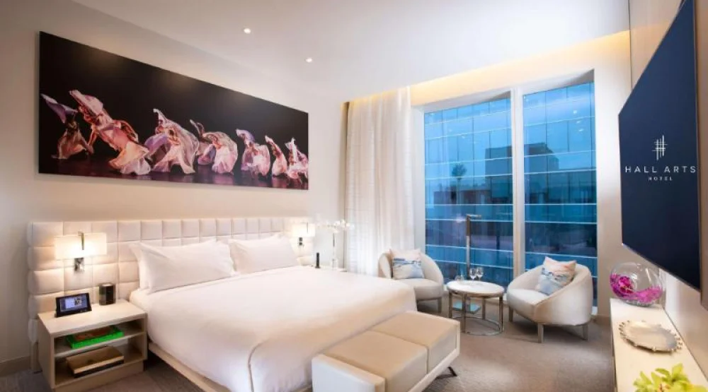 One King Bed One Bedroom Suite at HALL Arts Hotel Dallas Curio Collection by Hilton