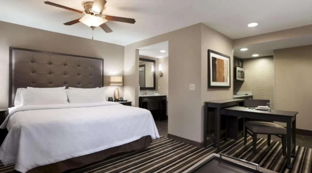 One King Bed Studio Suite Nonsmoking at Homewood Suites By Hilton Columbus