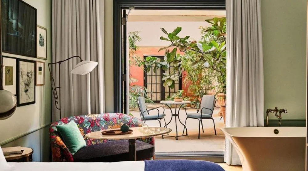 Salon, Guest Room, One King, Courtyard View, Patio at Hotel Per La Autograph Collection