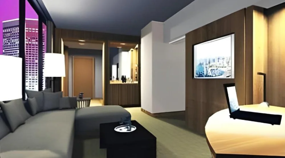 Concierge Lounge Access, Guest Room, One King, City View at JW Marriott Marquis Miami Hotel