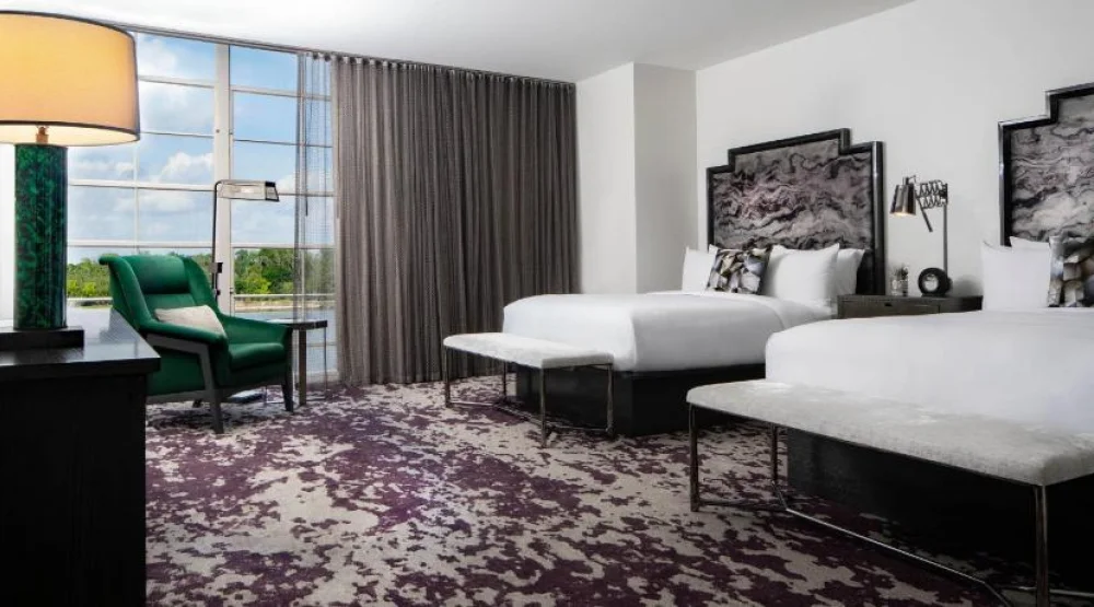 Queen Room with Two Queen Beds and River View at JW Marriott Savannah Plant Riverside District
