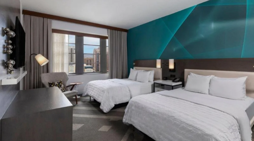 Guest Room, Two Queen, City View at Le Meridien Houston Downtown