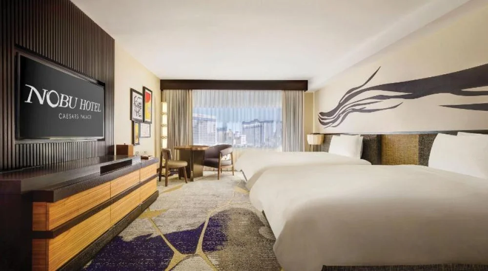 Nobu Partial Strip View Room Two Queen Non-smoking at Nobu Hotel at Caesars Palace