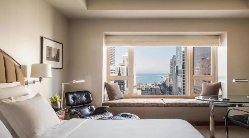 One King Bed with Water Tower View at Park Hyatt Chicago