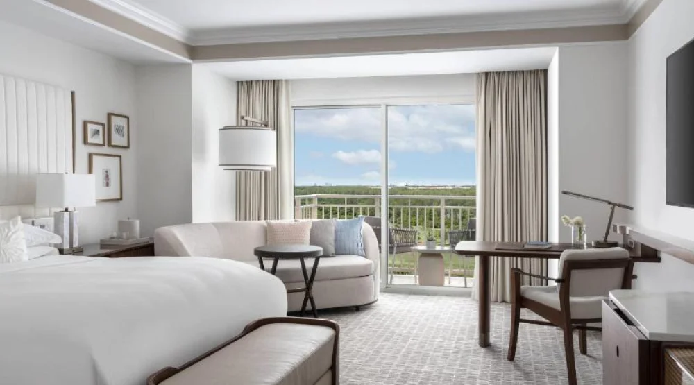 Lakefront, Guest Room, One King, Pool View at The Ritz-Carlton Orlando Grande Lakes