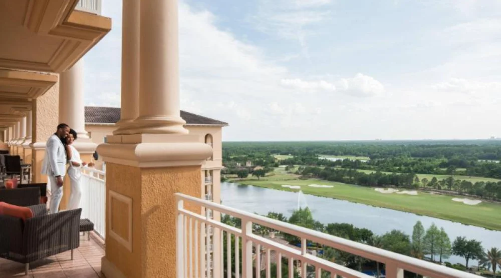 Club Level, Guest Room, Two Queen, Lakefront View, Pool View at The Ritz-Carlton Orlando Grande Lakes