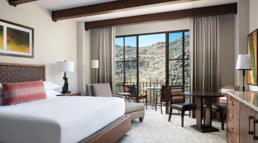 Resort Or Mountain View, One Bedroom Executive Suite, One King, Private Sofa Bed, Balcony at The Ritz-Carlton Dove Mountain