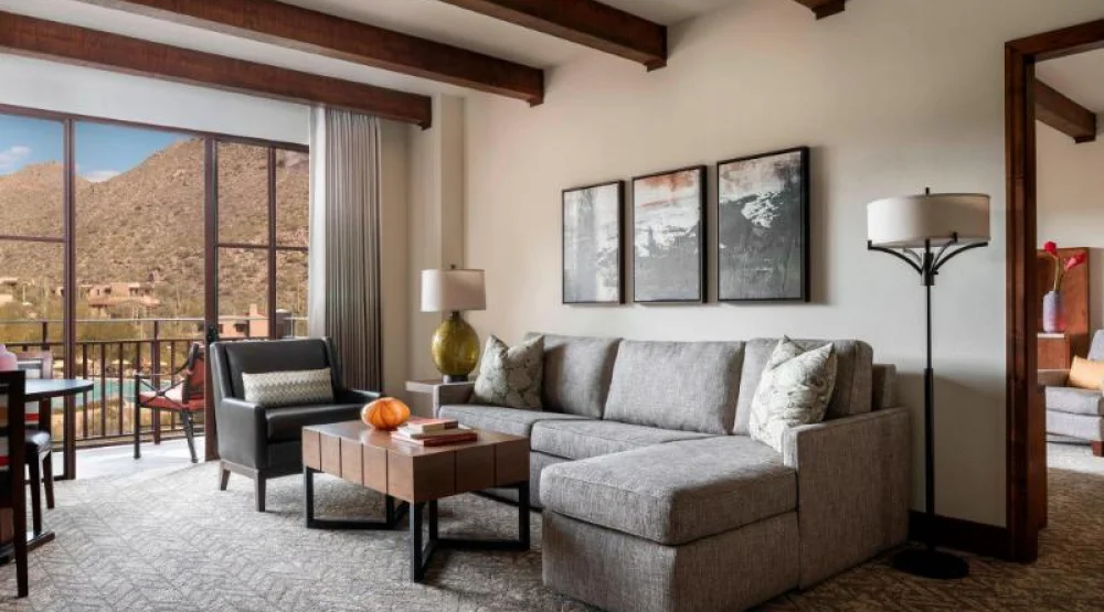 One Bedroom Executive Suite, One King, Private Sofa Bed, Canyon View, Balcony at The Ritz-Carlton Dove Mountain